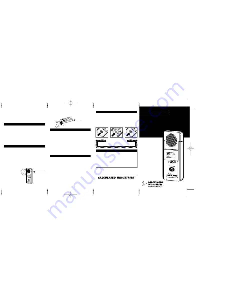 Calculated Industries Pocket Dimension Master 3312 Скачать руководство пользователя страница 2