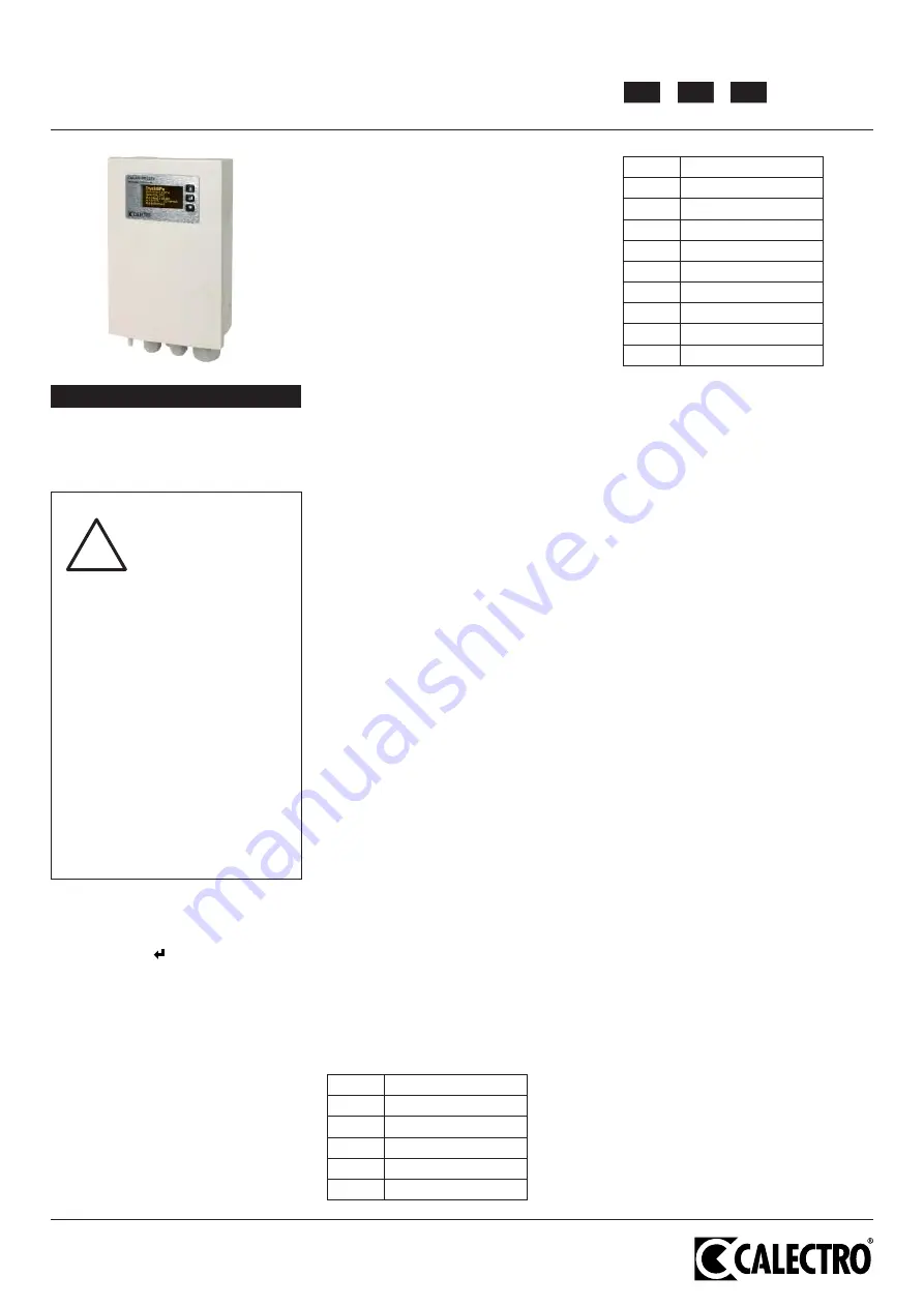 CALECTRO CALAIR-PR-230V Скачать руководство пользователя страница 1