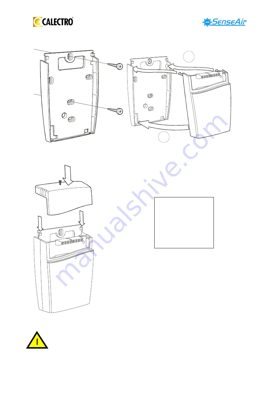 CALECTRO SenseAir A-SENSE Manual For Installation Download Page 3