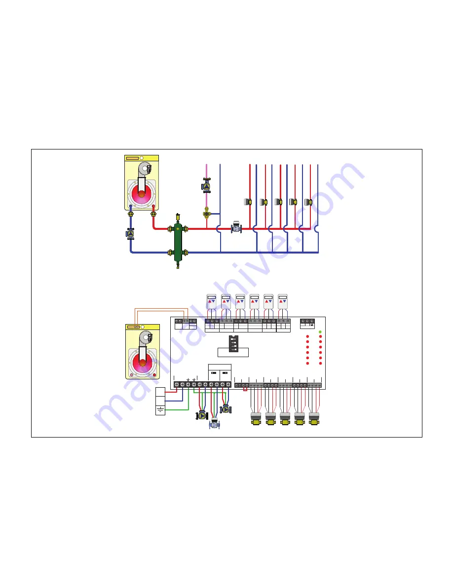 CALEFFI Z-one ZSR101 Series Wiring Manual Download Page 50