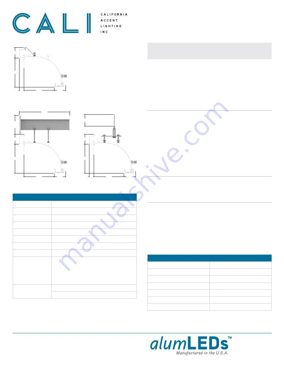 CALI alumLEDs ALS500T-SWM-FG Installation Instructions Manual Download Page 1