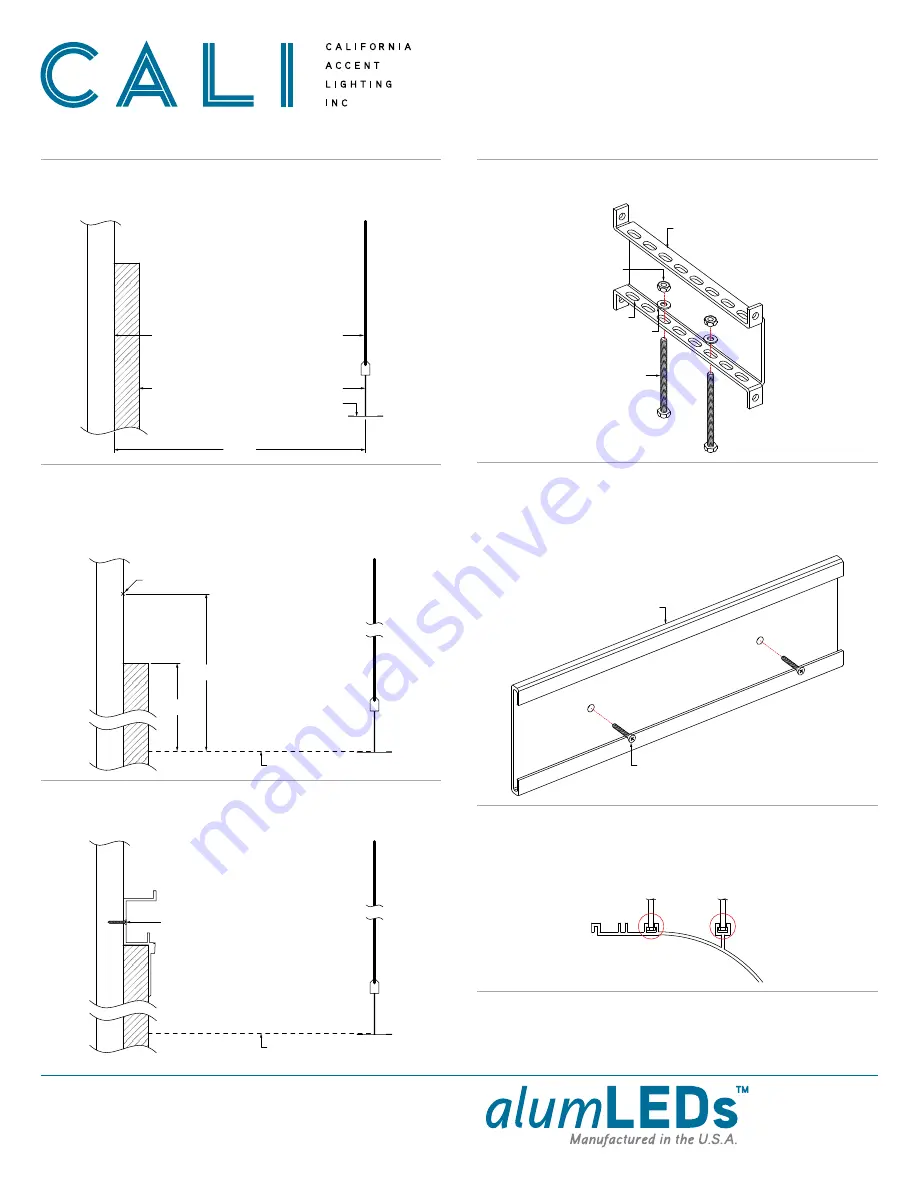 CALI alumLEDs ALS500T-SWM-TB Installation Instructions Manual Download Page 4