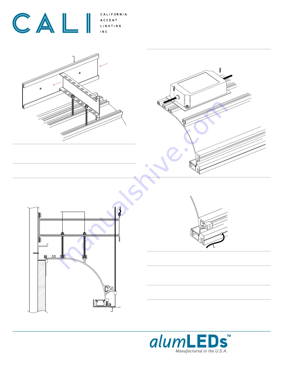 CALI alumLEDs ALS500T-SWM-TB Installation Instructions Manual Download Page 5