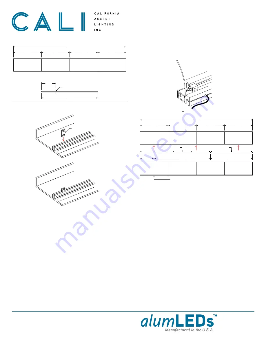 CALI alumLEDs ALS500T-SWM-TB Installation Instructions Manual Download Page 17