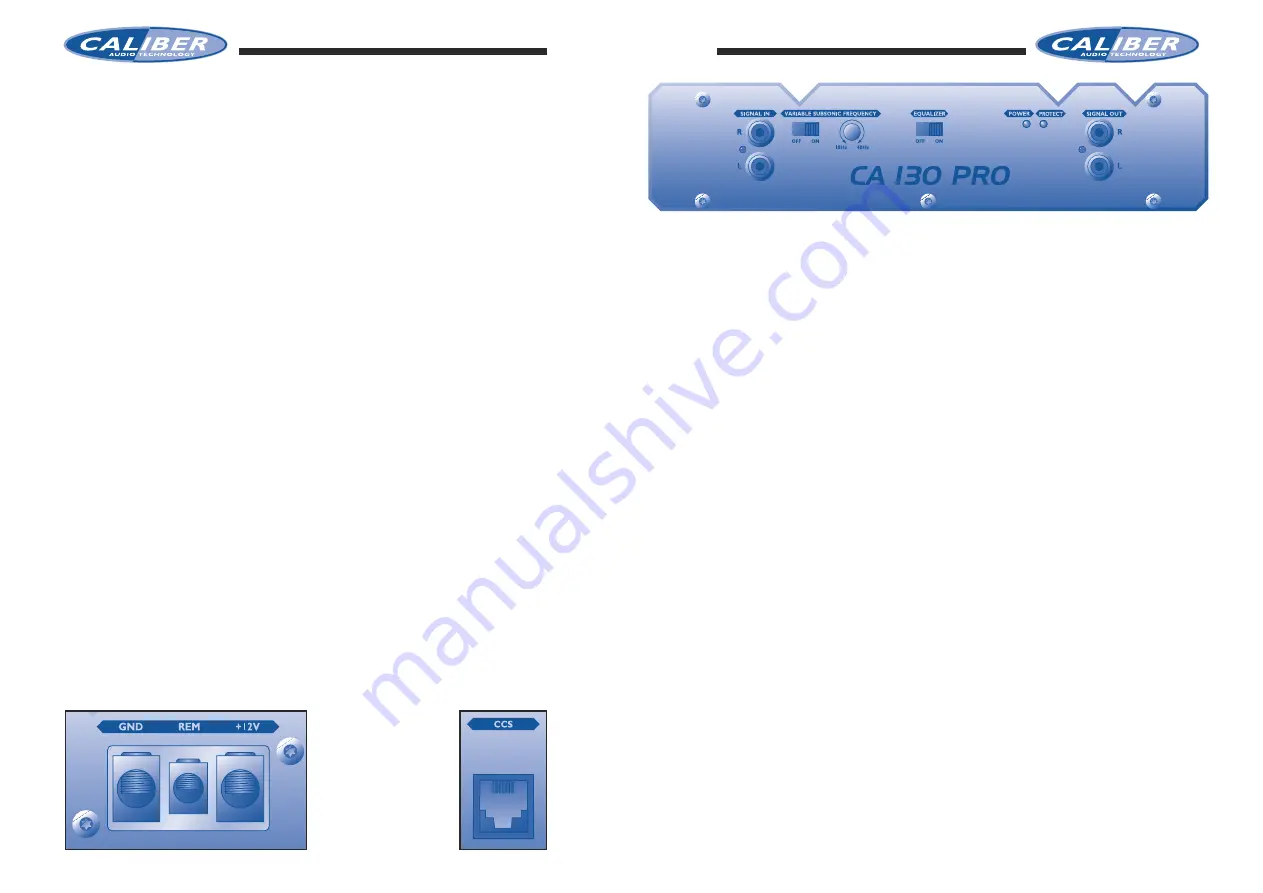 Caliber Competition Pro Series Manual Download Page 4