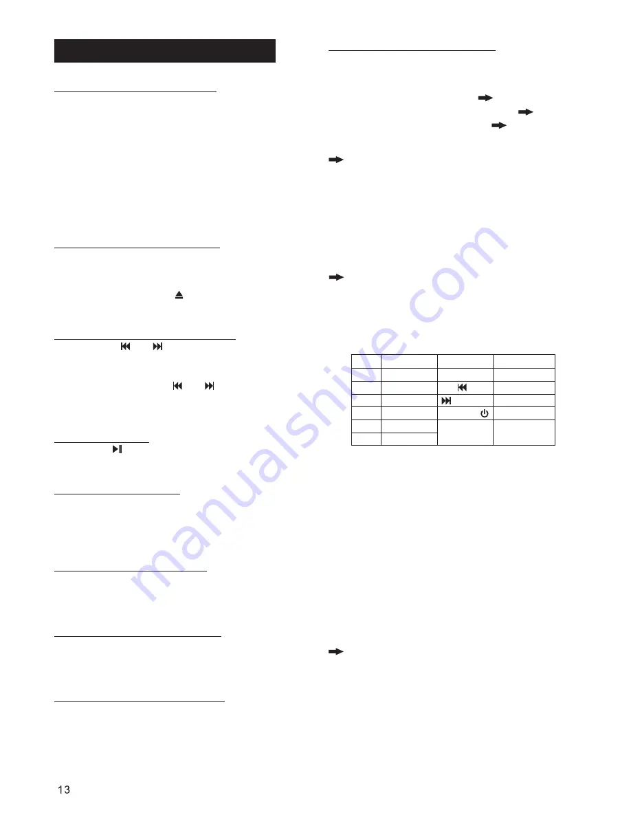 Caliber MCD-263 Instruction Manual Download Page 13