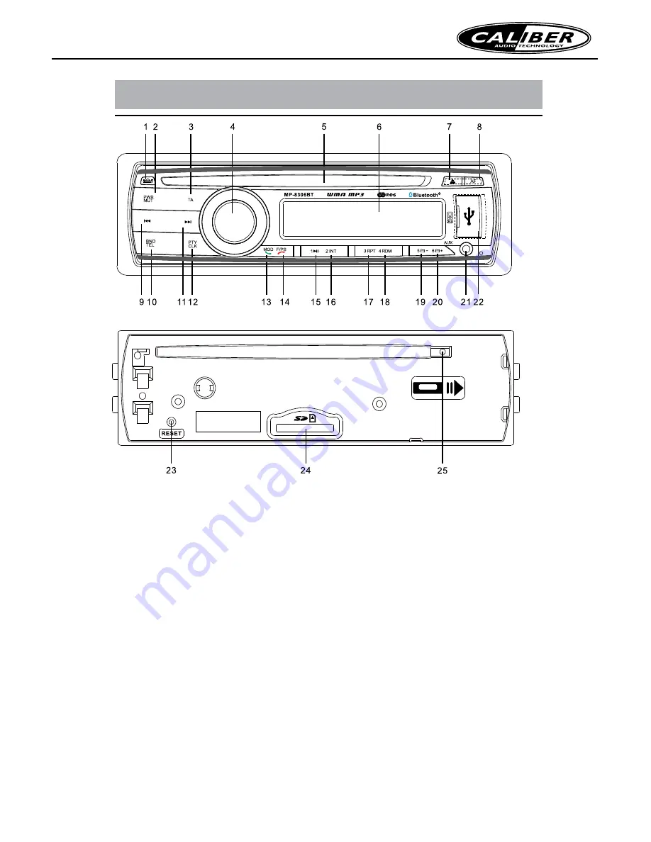 Caliber RCD 212BTi Manual Download Page 12