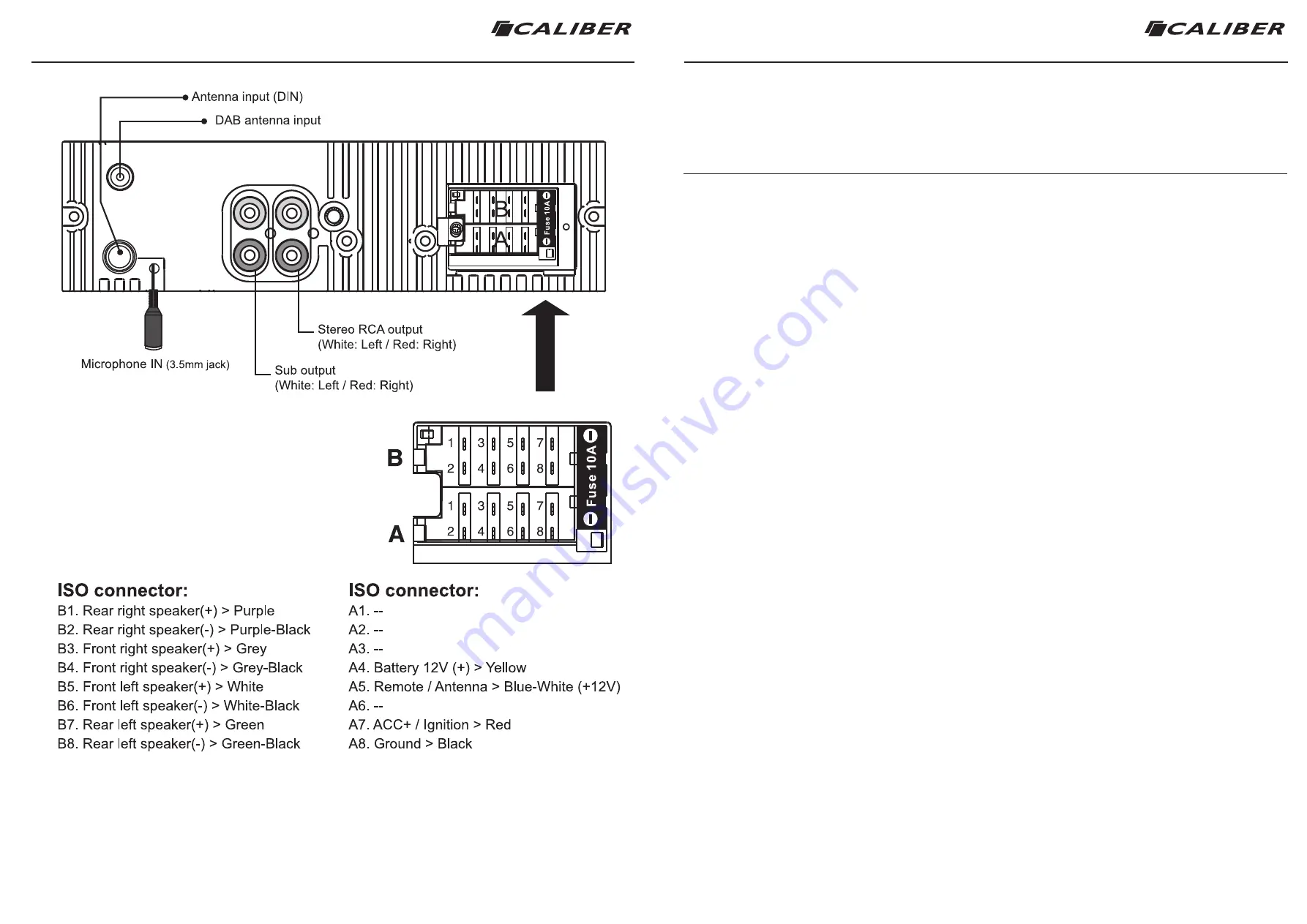 Caliber RCD 239DAB-BT Quick Start Manual Download Page 2