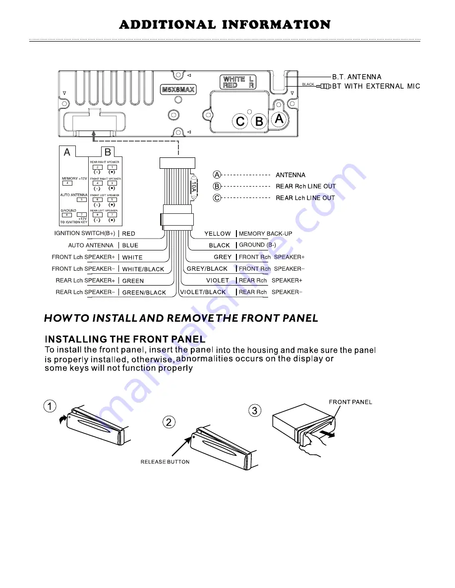 Caliber RMD 231/BT User Manual Download Page 4