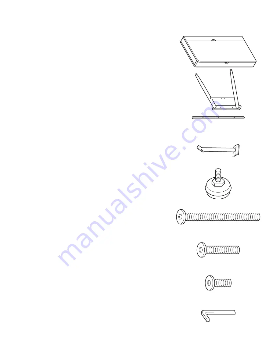 CALICO DESIGNS ALCOVE DESK 51252 Assembly Instructions Manual Download Page 3