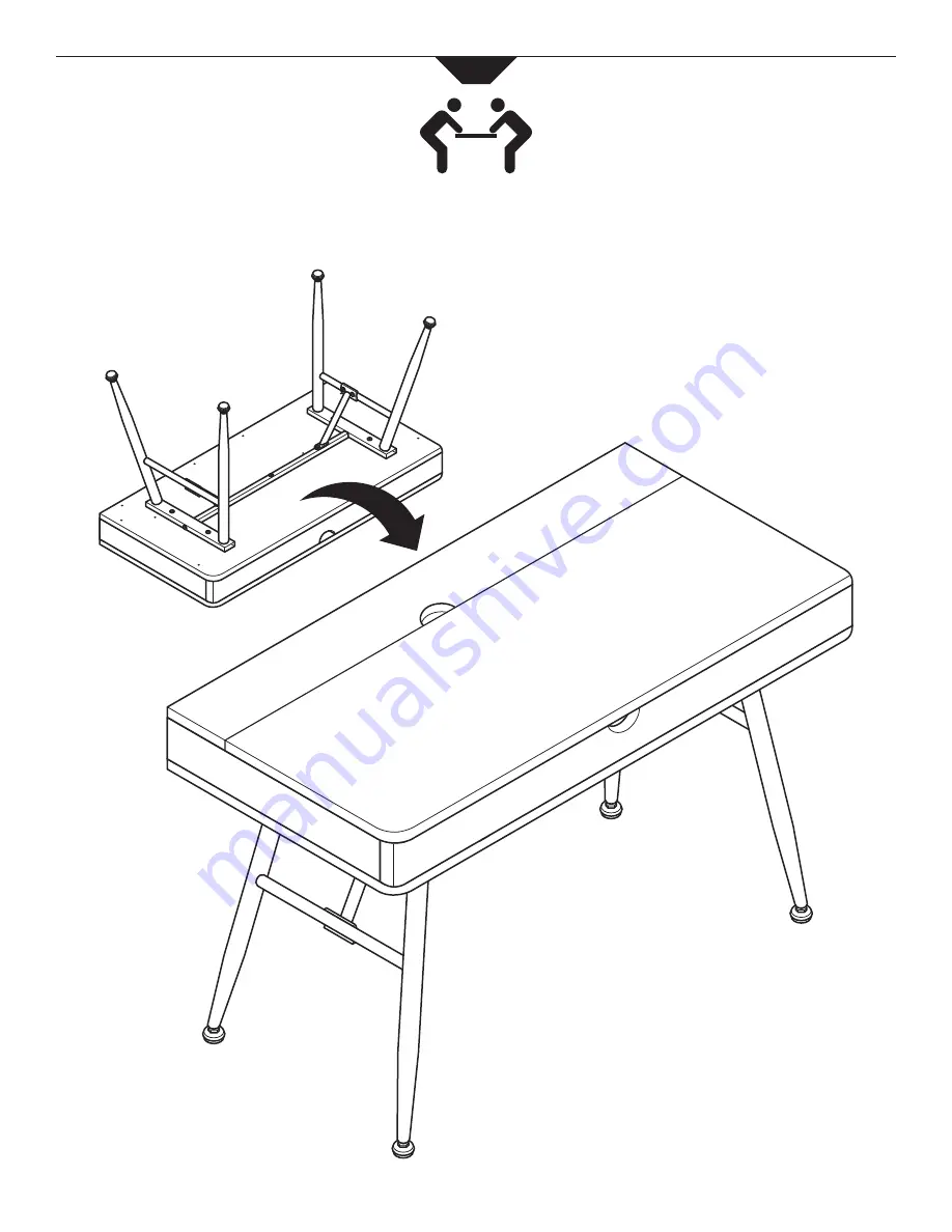 CALICO DESIGNS ALCOVE DESK 51252 Assembly Instructions Manual Download Page 7