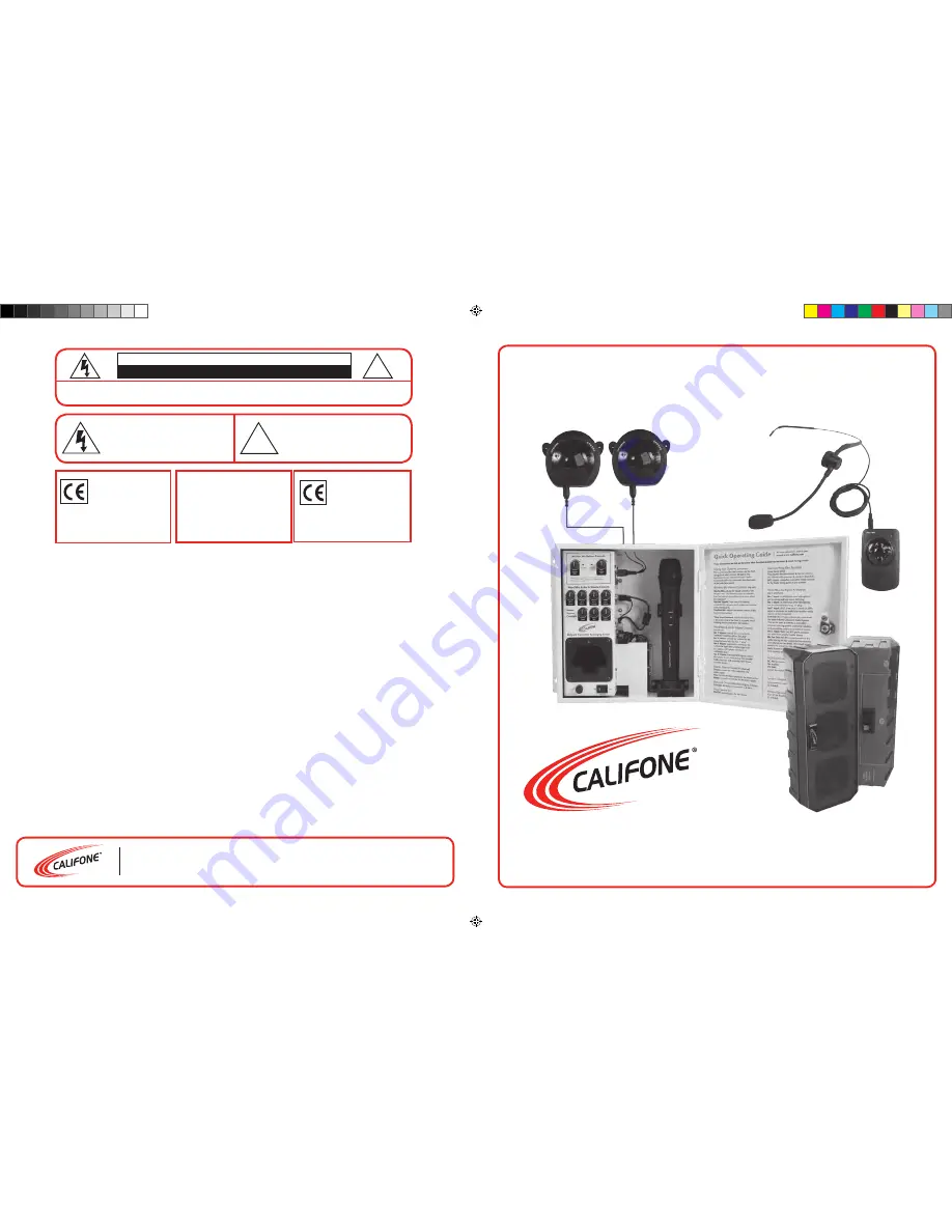 Califone PA-IRSYS Operating Instructions Manual Download Page 1