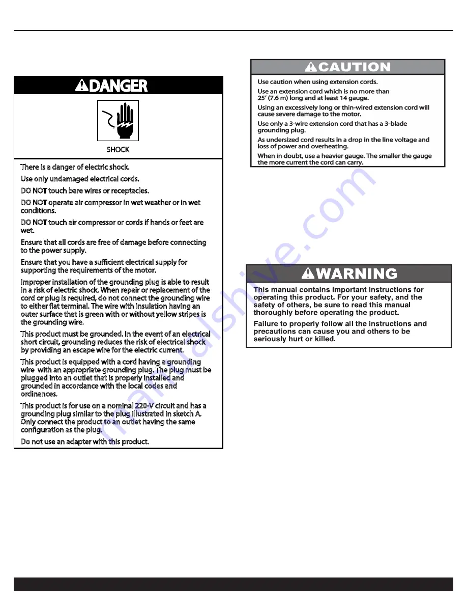 California Air Tools 20020CR-22060 Owner'S Manual Download Page 10