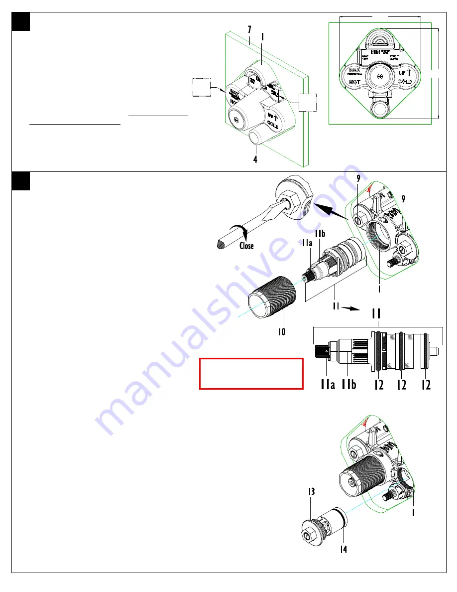 California Faucets StyleTherm TH52D2-R Installation Instructions Download Page 3