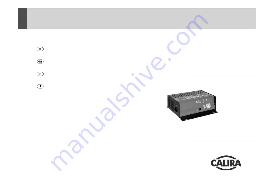 Calira LG 416-DS/IU Скачать руководство пользователя страница 1