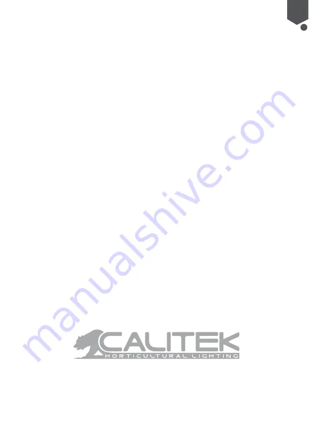 CALITEK Pro CMH 315W Manual Download Page 11