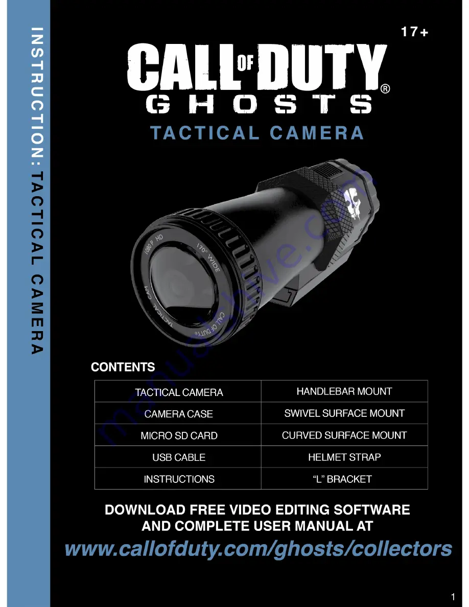 Call of Duty Ghosts Tactical Camera Скачать руководство пользователя страница 1