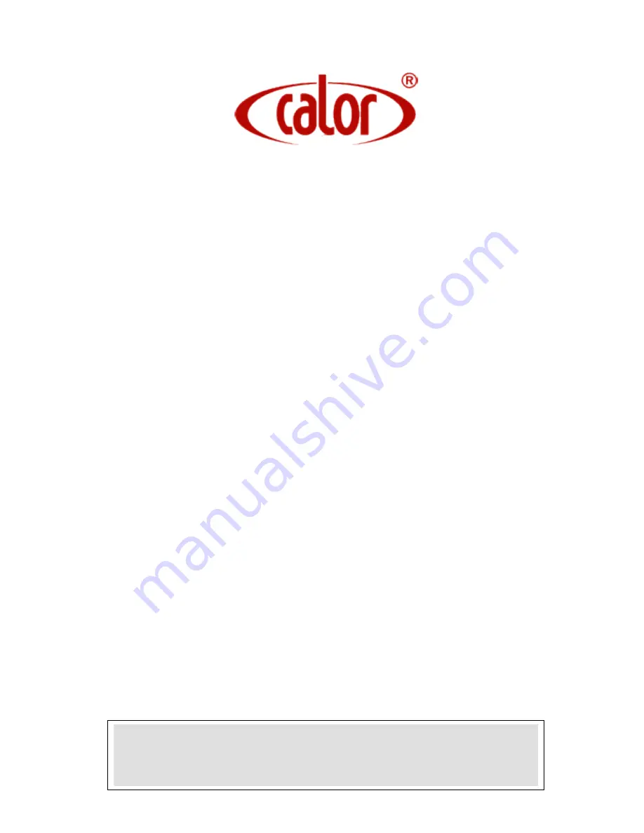 CALOR DG3000WHB-7B Installation And Operation Instructions Manual Download Page 1