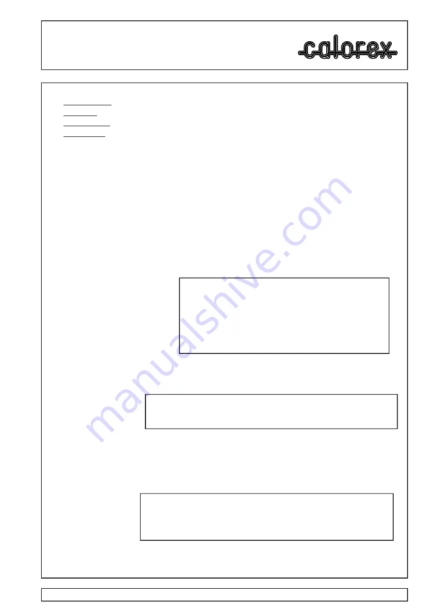 Calorex PPT8 Owners & Installation Manual Download Page 130