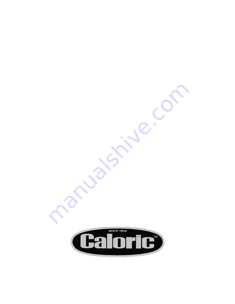 Caloric CVU306C-SS Скачать руководство пользователя страница 33