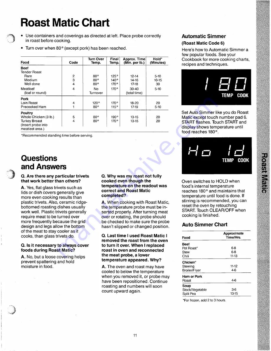 Caloric MWD365 Owner'S Manual Download Page 8