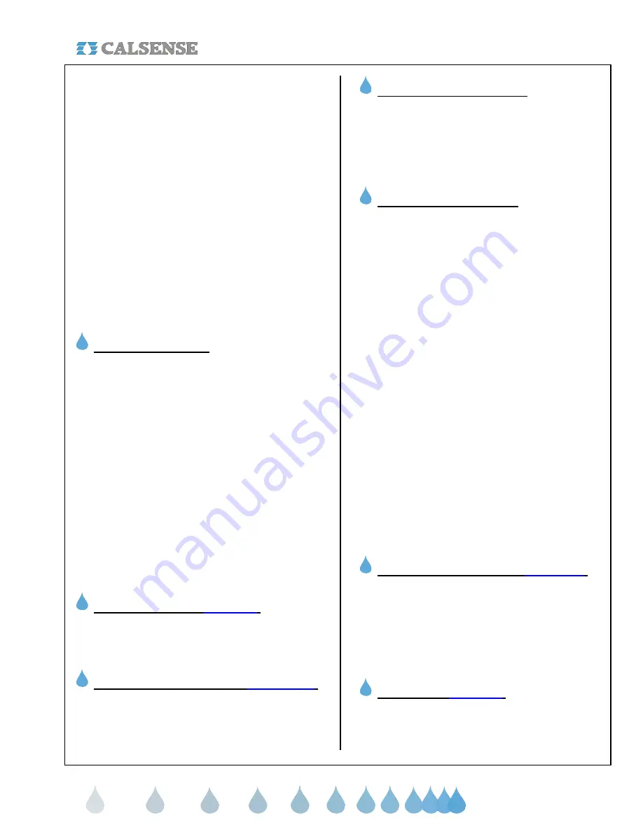 Calsense ET2000e Programming Manual Download Page 3