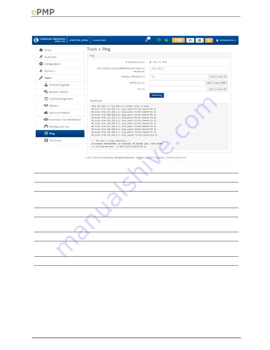 Cambium Networks ePMP 1000 User Manual Download Page 190