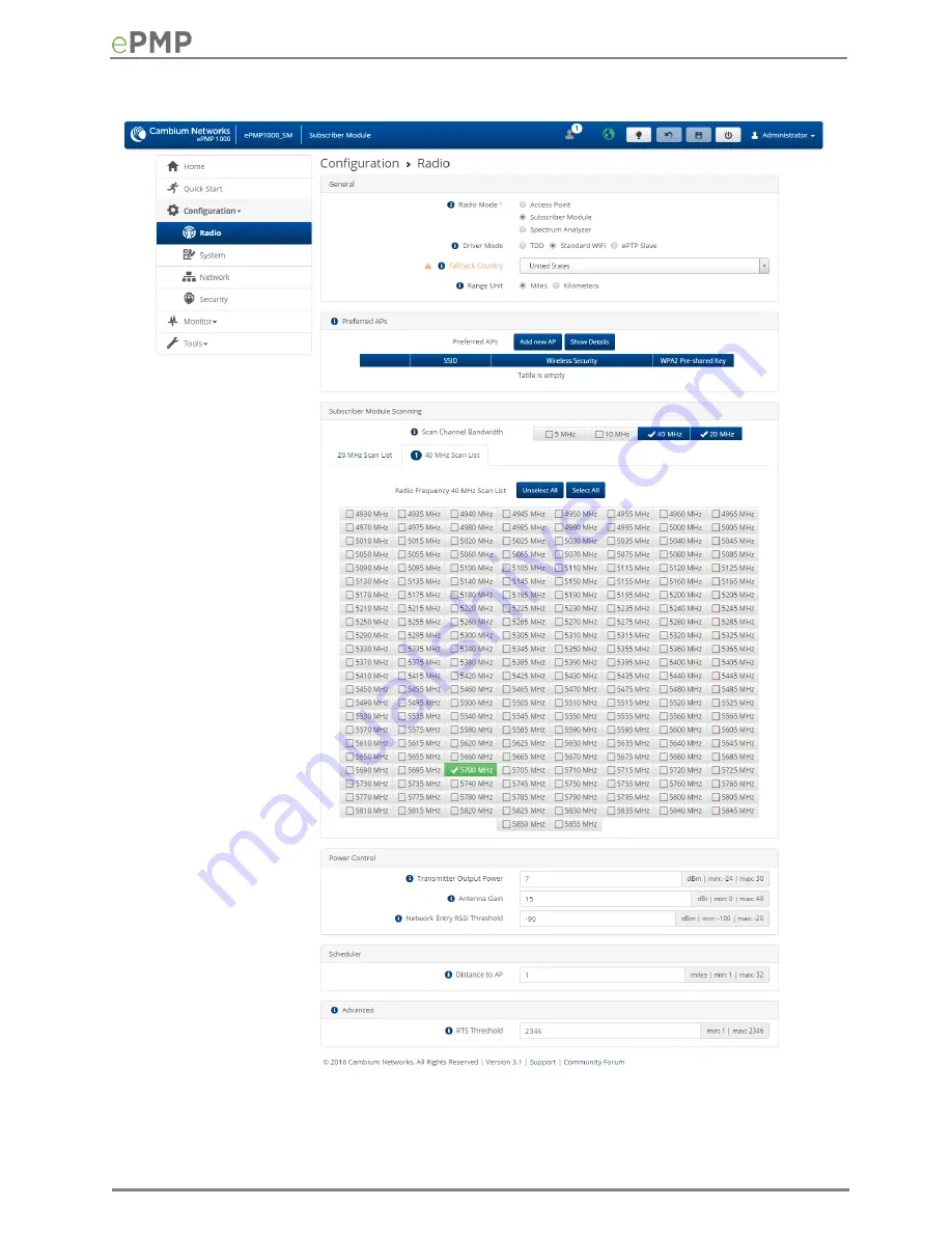 Cambium Networks ePMP 1000 Скачать руководство пользователя страница 198