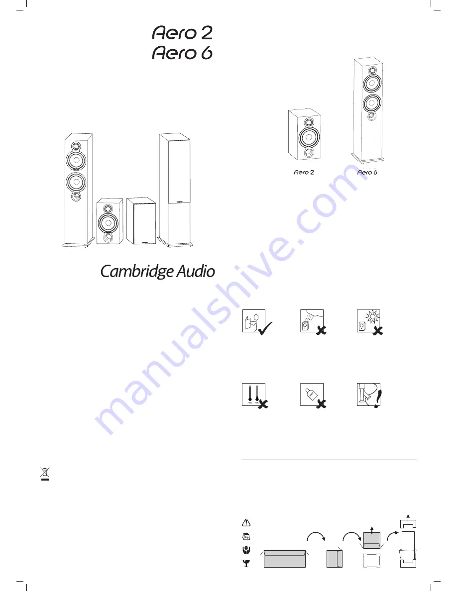 Cambridge Audio Aero 6 Installation Manual Download Page 1