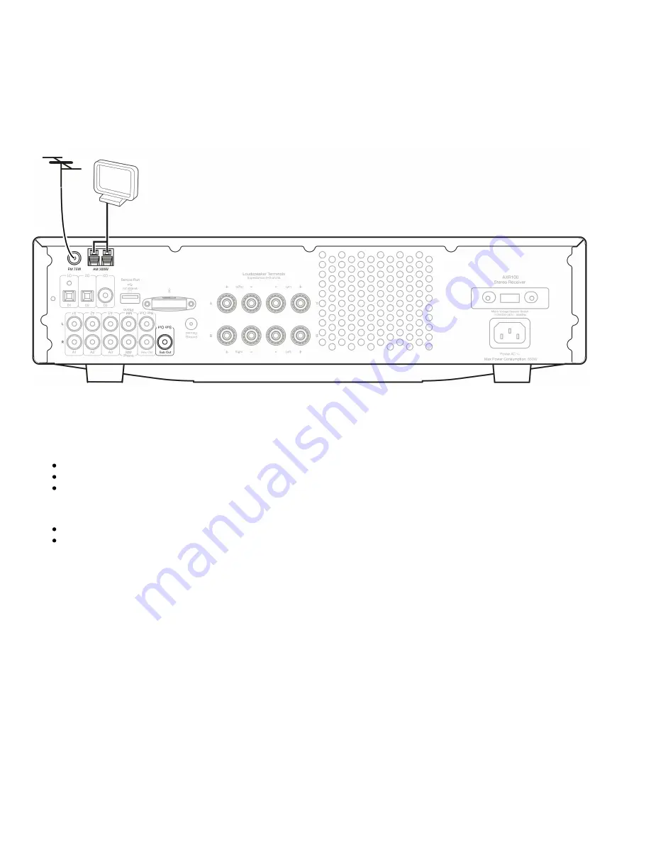 Cambridge Audio AXR85/100 User Manual Download Page 18