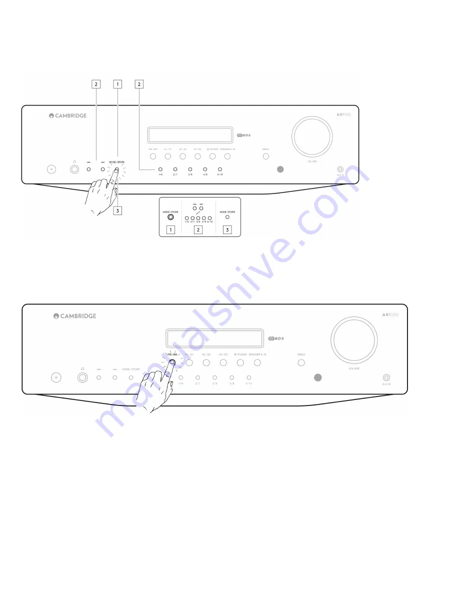 Cambridge Audio AXR85/100 User Manual Download Page 22