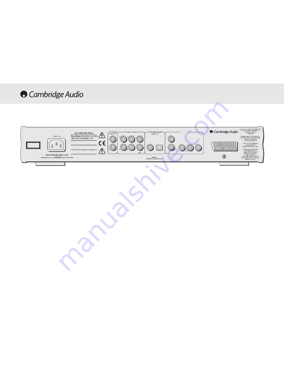 Cambridge Audio azur 540D User Manual Download Page 34