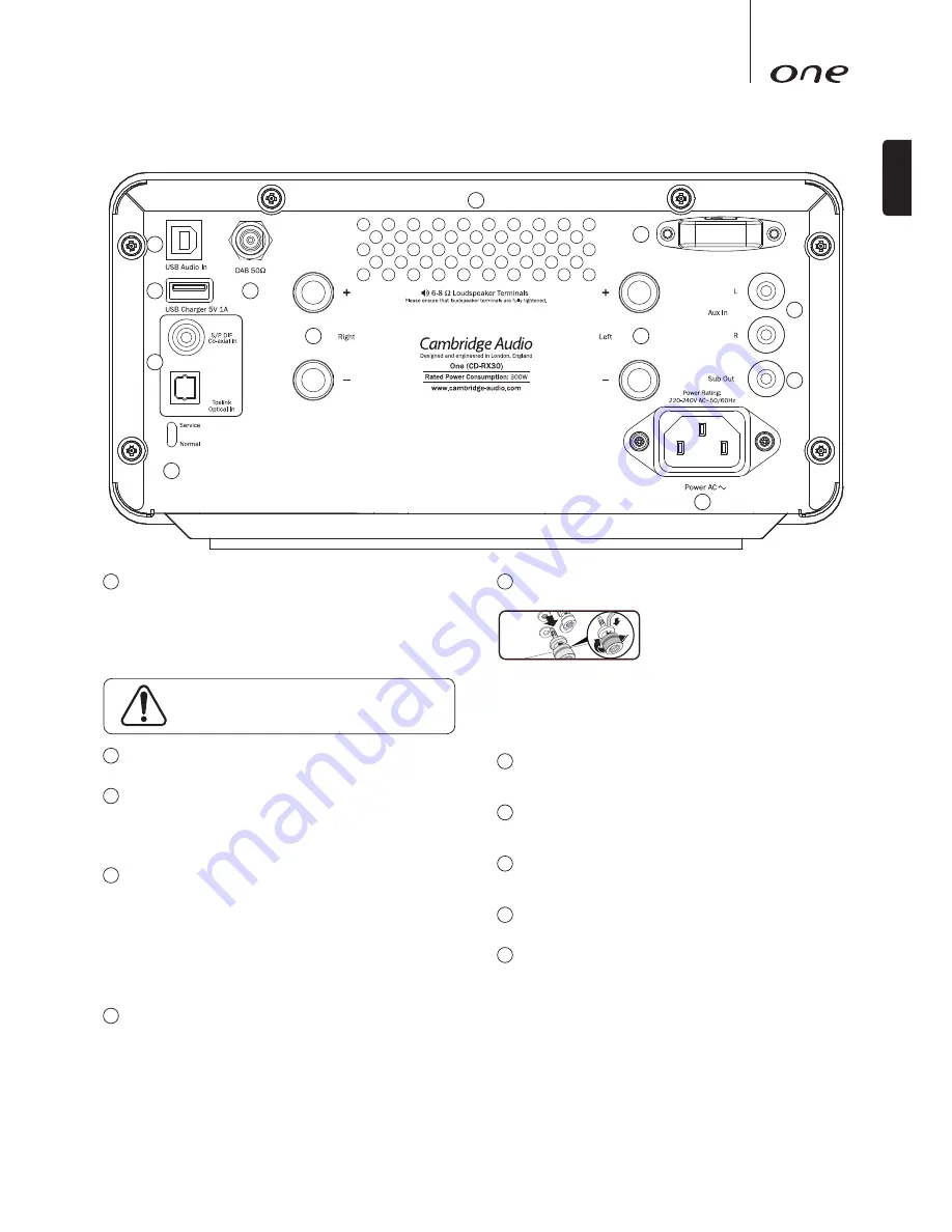 Cambridge Audio CD-RX30 Скачать руководство пользователя страница 5