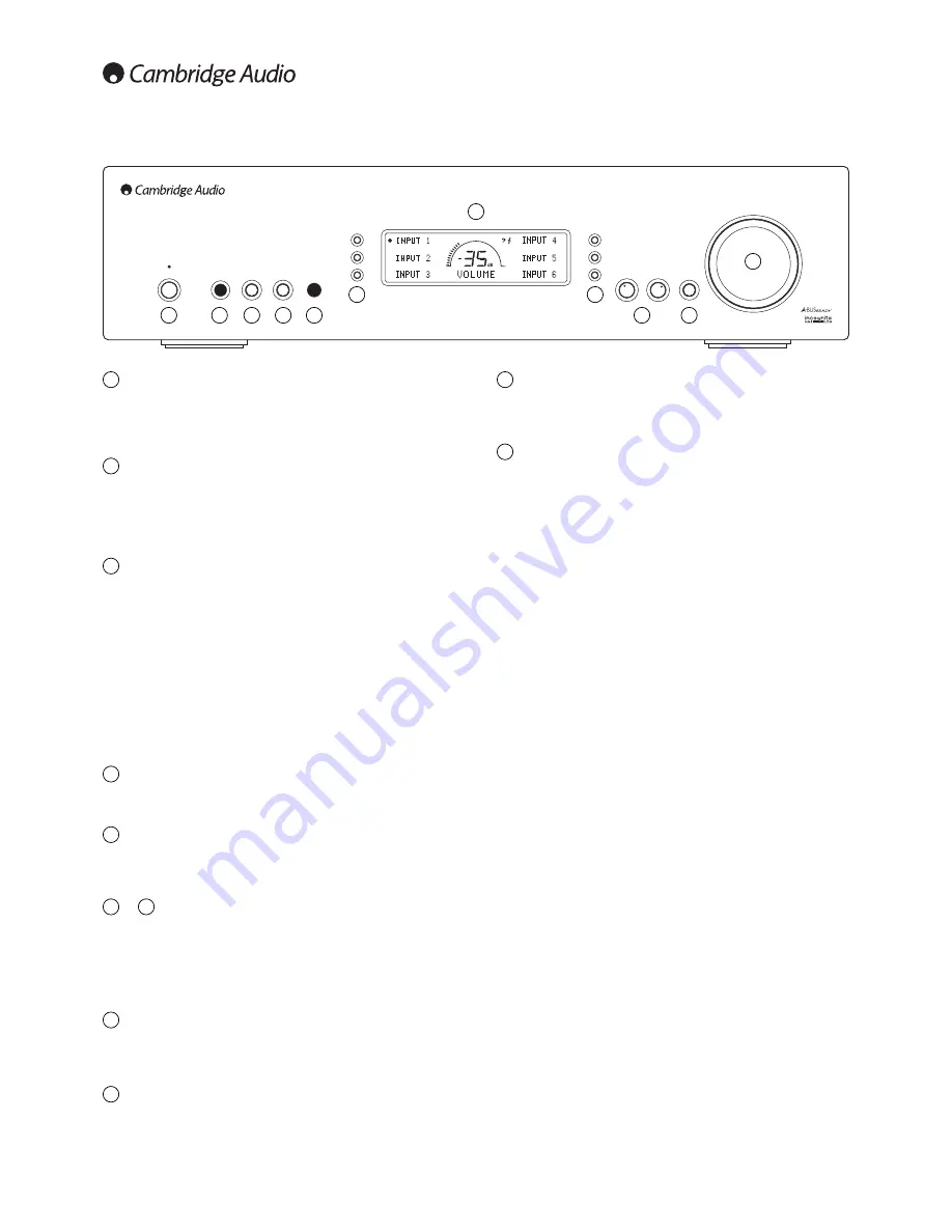 Cambridge Audio Integrated Amplifier Azur 740A Скачать руководство пользователя страница 6