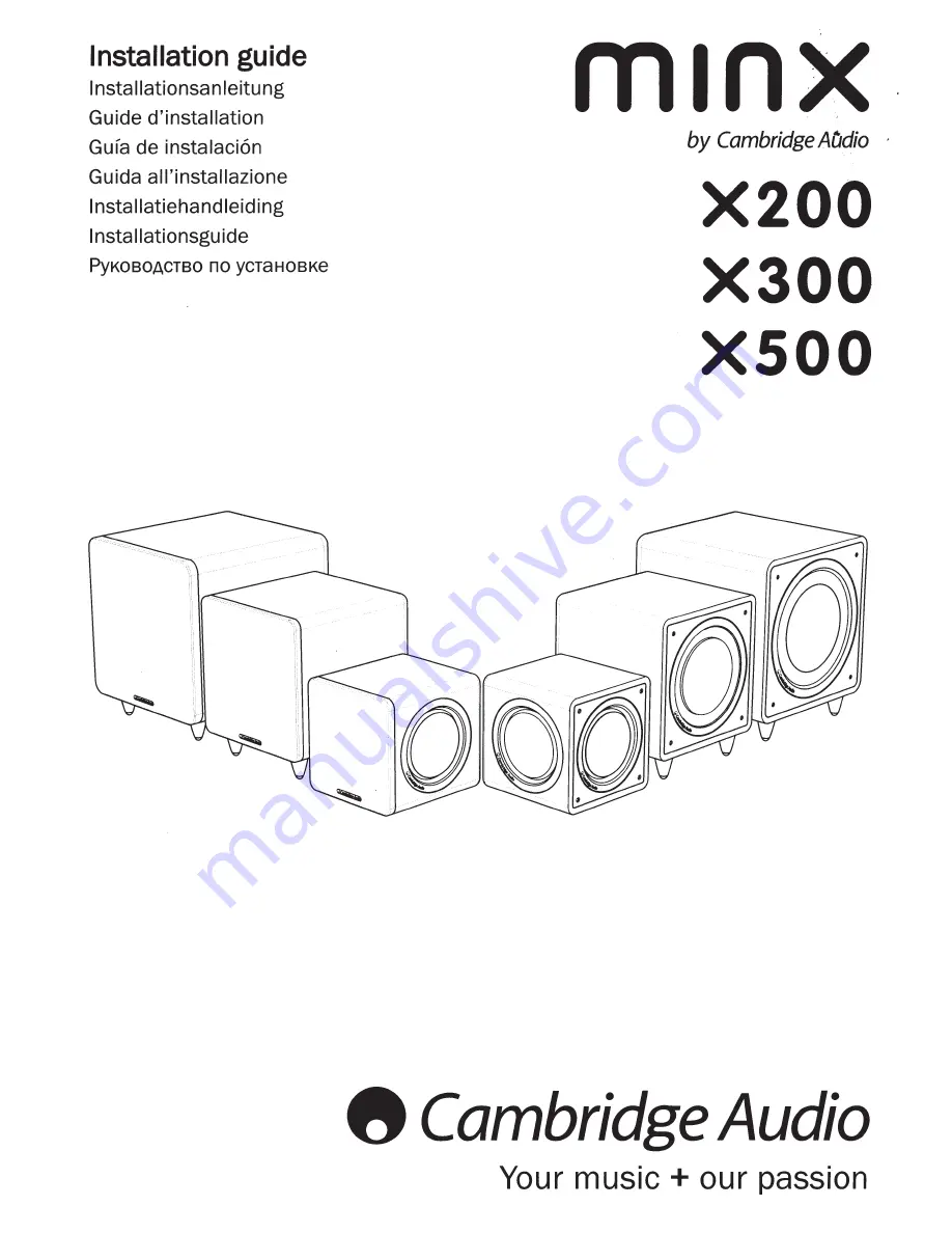 Cambridge Audio minx min 11 Installation Manual Download Page 3