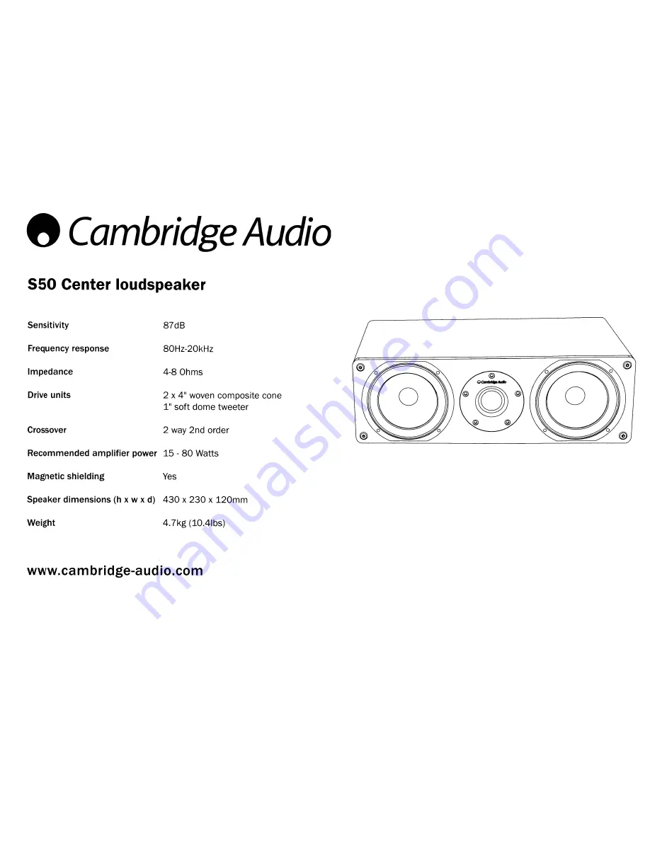 Cambridge Audio Sirocco S50 Скачать руководство пользователя страница 8