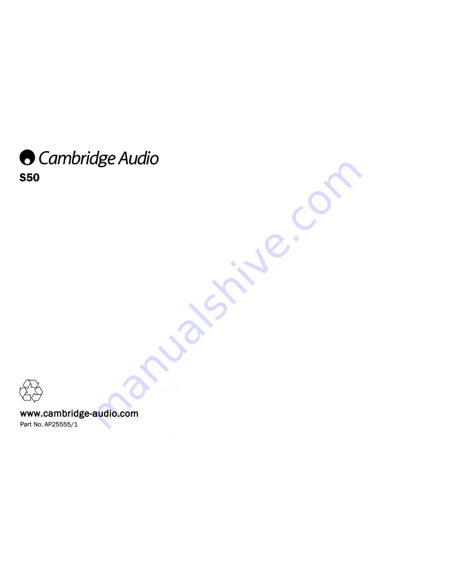 Cambridge Audio Sirocco S50 Installation Manual Download Page 10