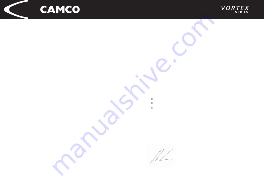 Camco 26 dB User Manual Download Page 6