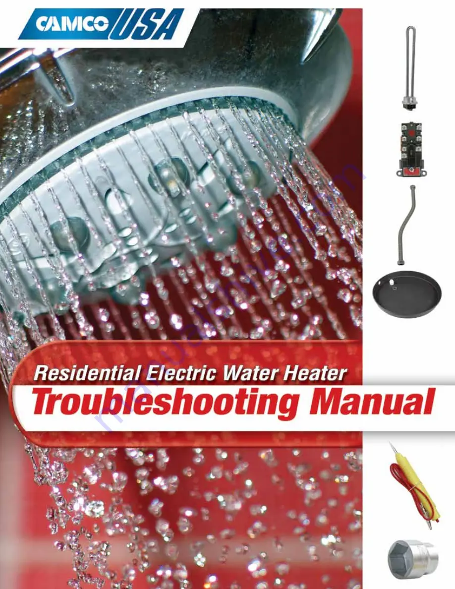 Camco Residential Electric water heater Troubleshooting Manual Download Page 1