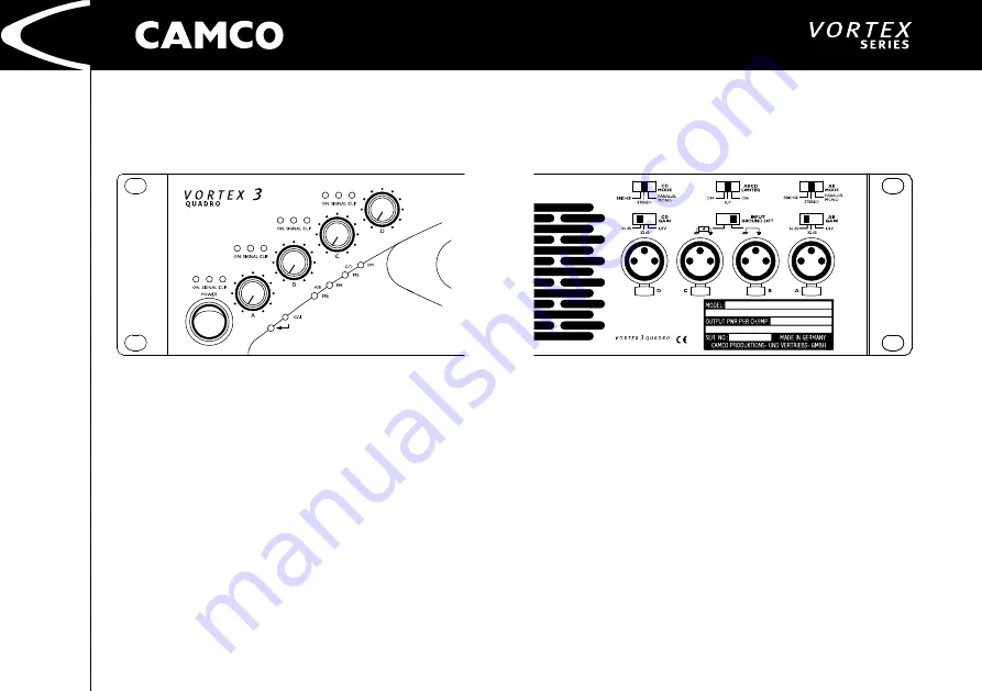 Camco VORTEX 3 QUADRO Скачать руководство пользователя страница 11