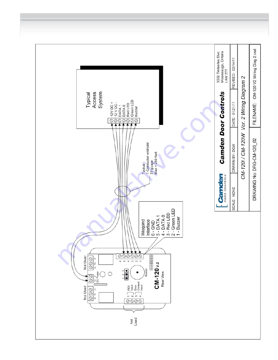 CAMDEN CM-120i Installation Instructions Manual Download Page 10