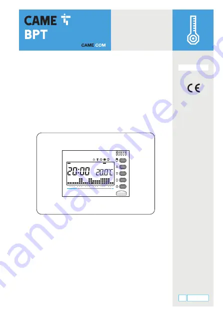 CAME BPT TH/345 Installation And Use Manual Download Page 25