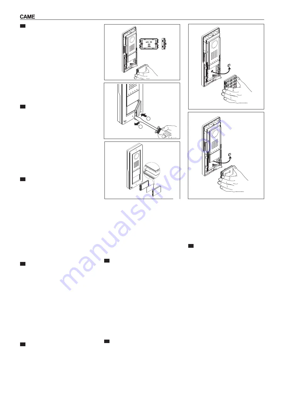 CAME 001DC00EGMA05 Installation Manual Download Page 9