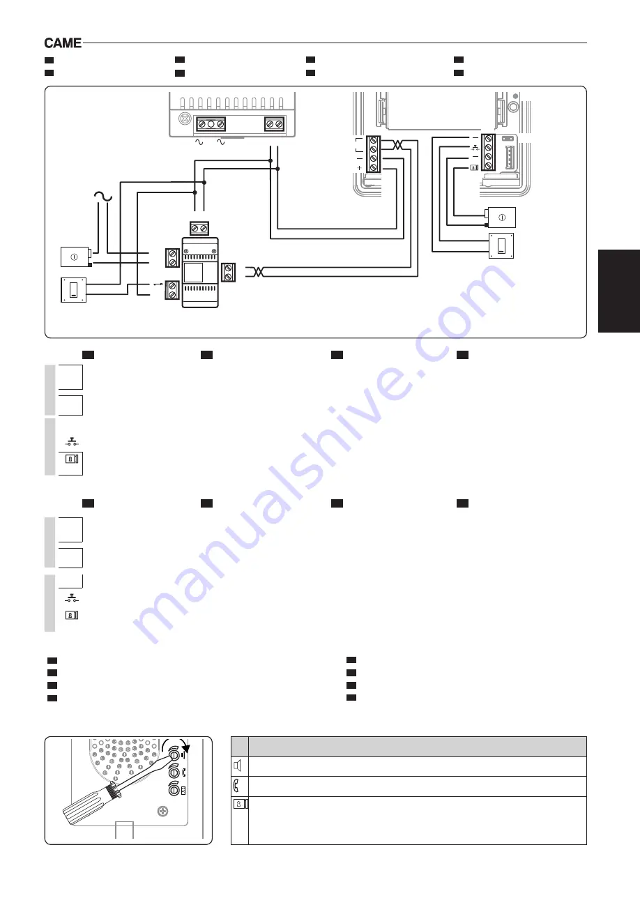 CAME 001DC01EARY Installation Manual Download Page 11