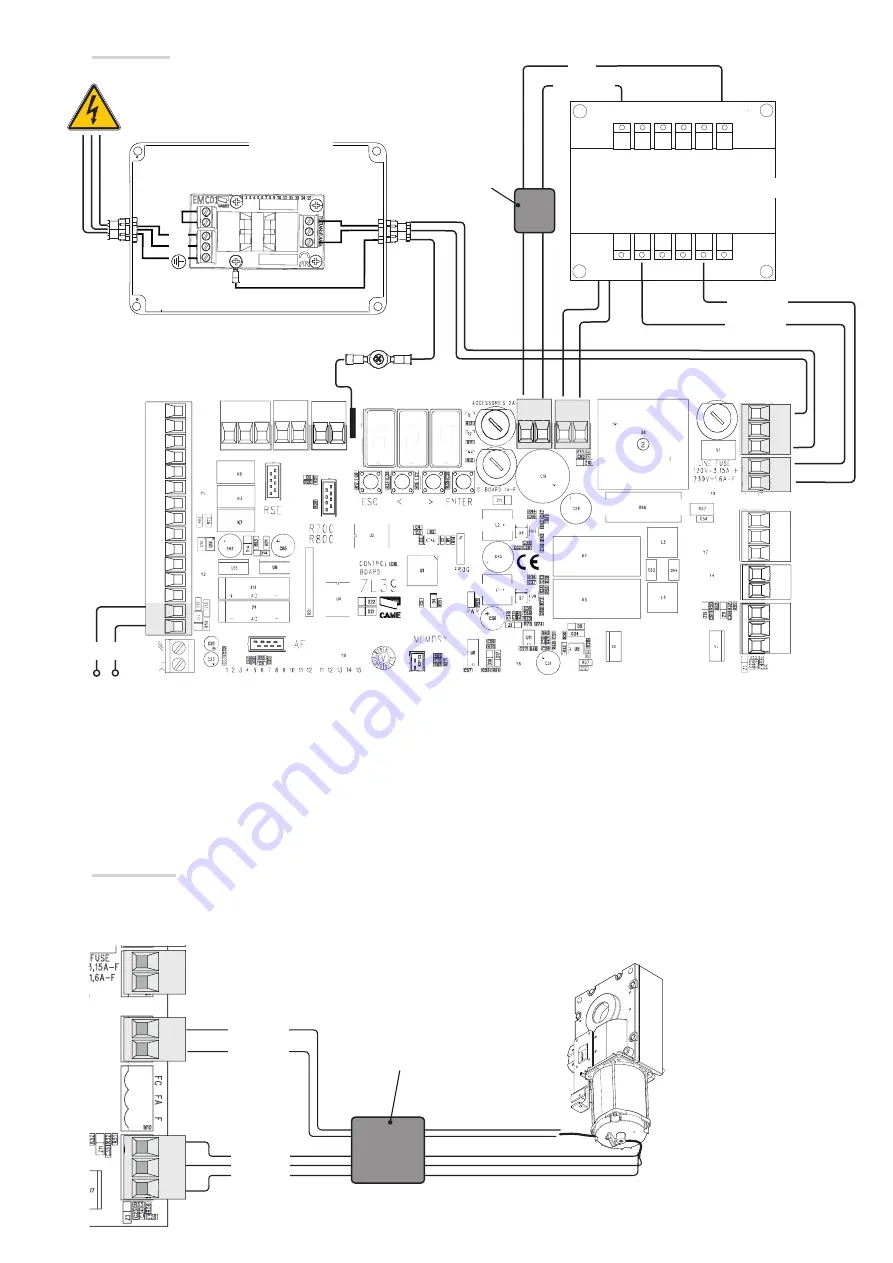 CAME 001G4040EZT Installation Manual Download Page 45