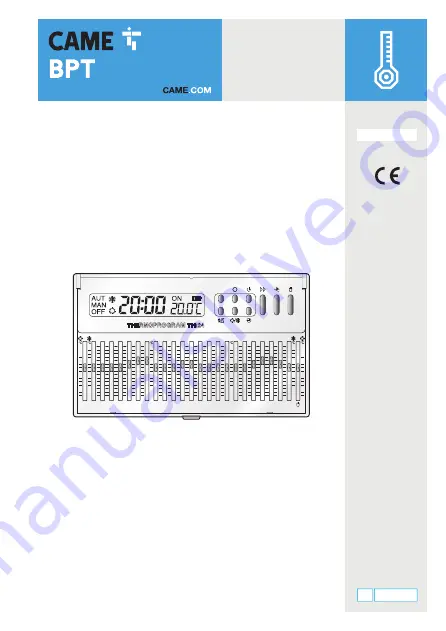 CAME 69403510 Скачать руководство пользователя страница 21