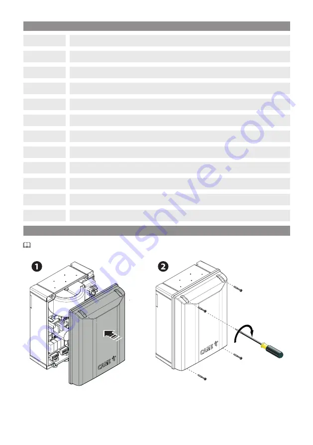 CAME 801QA-0080 Installation Manual Download Page 43