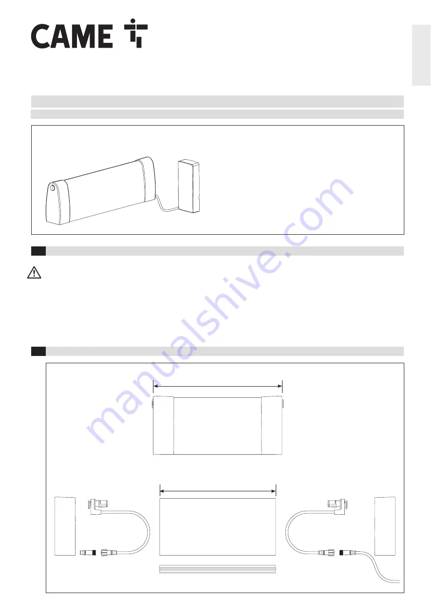 CAME 8050456085153 Assembly And Mounting Instructions Download Page 1