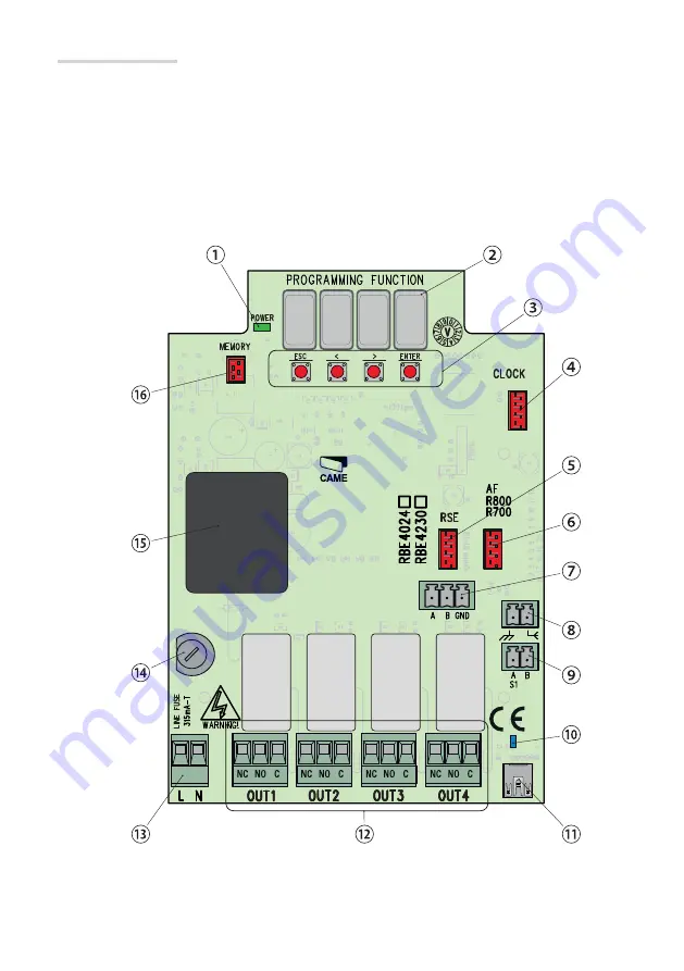 CAME 806rv-0010 Installation Manual Download Page 4