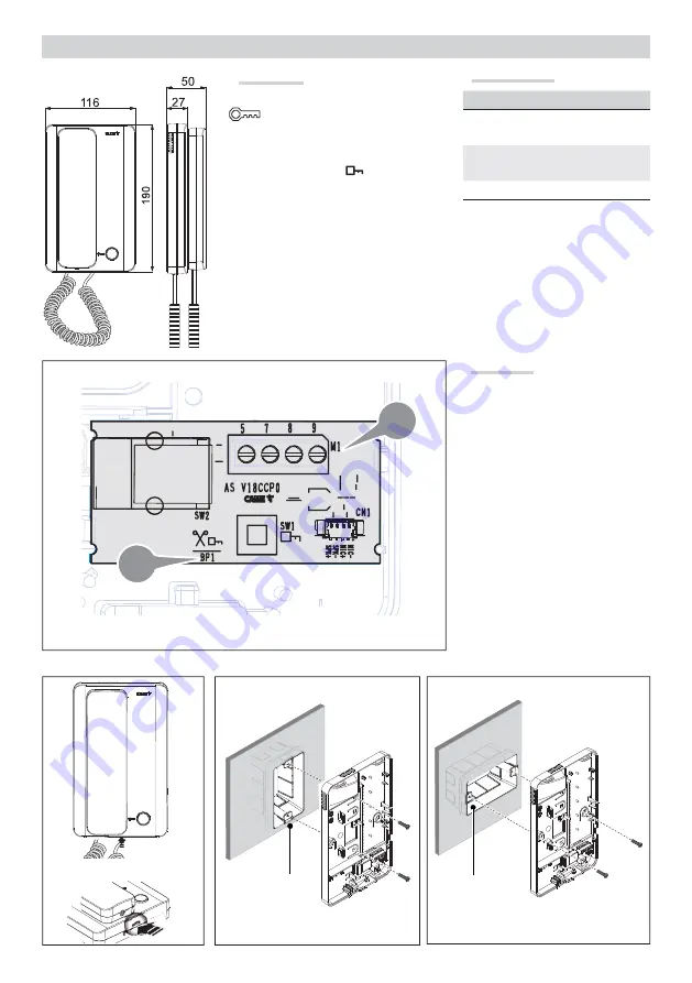 CAME AGT A200 Manual Download Page 3